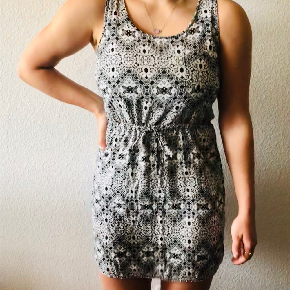 Black & White Flowy Dress